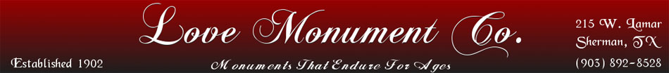 Love Monument Co. dba Denton Monument Works